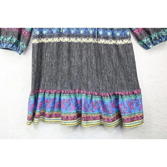 Violet Weekend Long Balloon Sleeves Dress-Size 16-Boho-Hippie-Soft - Picture 3 of 9